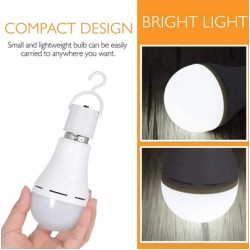 POWERTECH LED λάμπα με επαναφορτιζόμενη μπαταρία E27-017, 9W, 6500K, E27