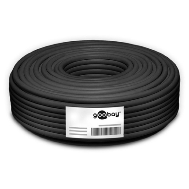 GOOBAY καλώδιο δικτύου 53867, CAT 7 S/FTP, Copper, 50m, μαύρο