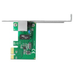 DELOCK κάρτα επέκτασης PCI Express σε RJ45 90381, 1000Mbps, low profile