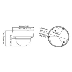 HIKVISION HIWATCH υβριδική κάμερα HWT-D340-VF, 2.8-12mm, 4MP, IP66, IK10