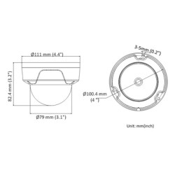 HIKVISION HIWATCH IP κάμερα HWI-D121H, POE, 2.8mm, 2MP, IP67 & IK10