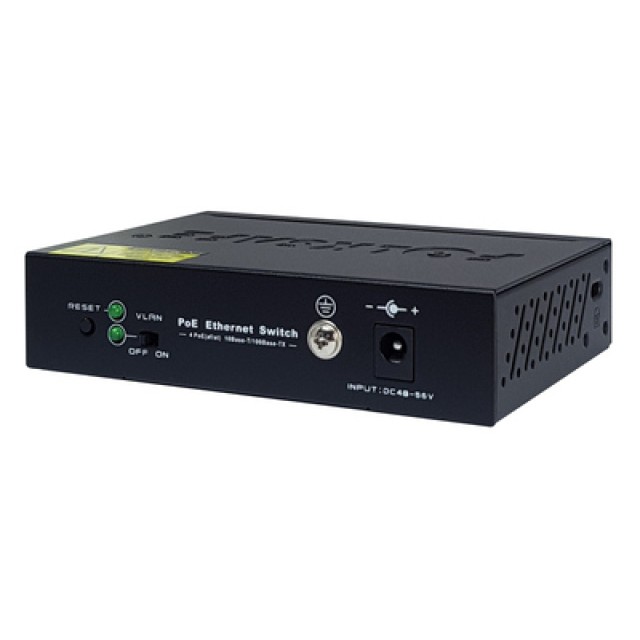 FOLKSAFE PoE Ethernet Switch FS-S1004EP-E, 4 Ports 10/100Mbps