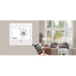 Smart θερμοστάτης πετρελαίου BHT-002-GBLWDB, dual band WiFi, χωνευτός, λευκός