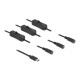 DELOCK καλώδιο USB Type-C σε 3x DC 5.5 x 2.1mm 86801, 1m, μαύρο DELOCK καλώδιο USB Type-C σε 3x DC 5.5 x 2.1mm 86801, 1m, μαύρο