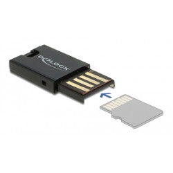 DELOCK USB card reader 91603 για κάρτες μνήμης micro SD, μαύρο