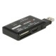 DELOCK USB 3.2 card reader 91758 για CF/SD/Micro SD/MS/M2/xD, μαύρο