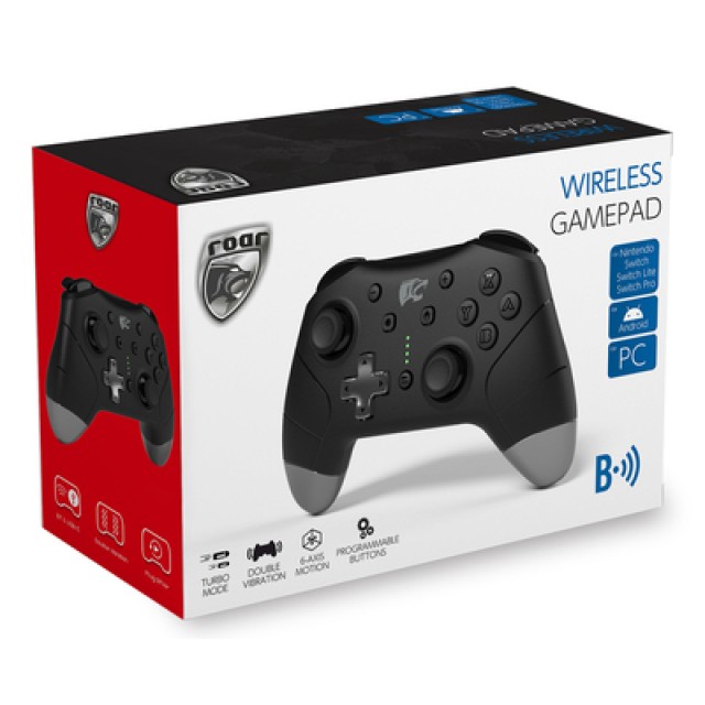 ROAR ασύρματο gamepad RR-0014 για Nintendo Switch, PC & Android, μαύρο