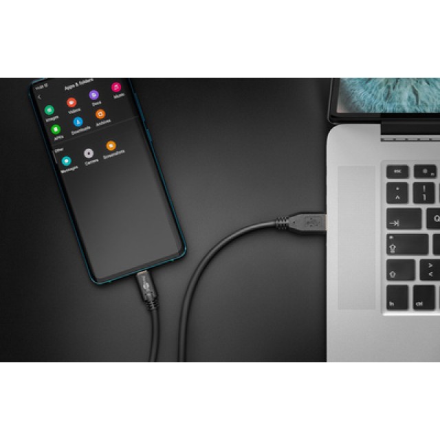 GOOBAY καλώδιο USB σε USB-C 73141, 15W, 5Gbps, 3m, μαύρο