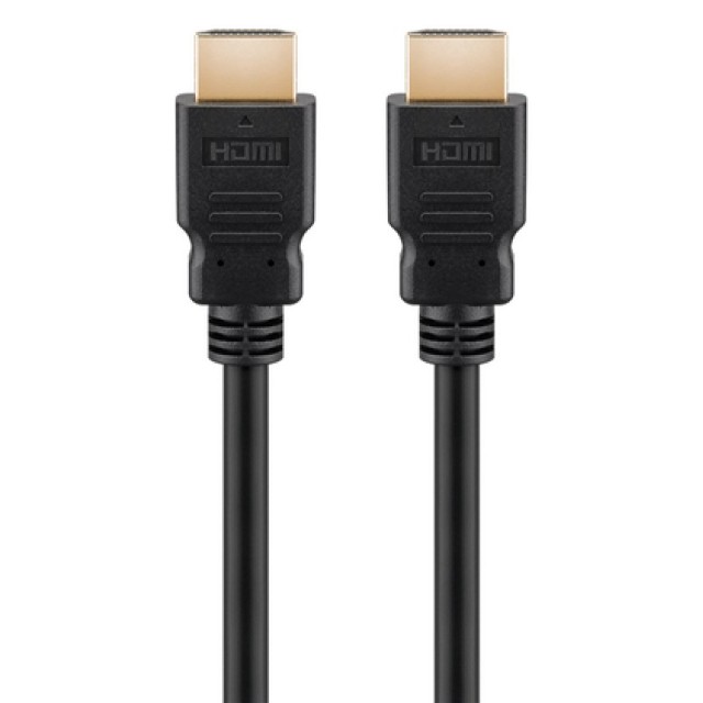 GOOBAY καλώδιο HDMI 2.1 58263, certified, ARC, 8K/60Hz 48Gbps, 1m, μαύρο