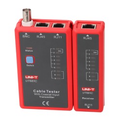 UNI-T tester καλωδίων δικτύου UT681C, RJ45/RJ11/BNC