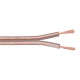 POWERTECH καλώδιο ήχου 2x 0.75mm² CAB-SP018, Copper, 10m, διάφανο