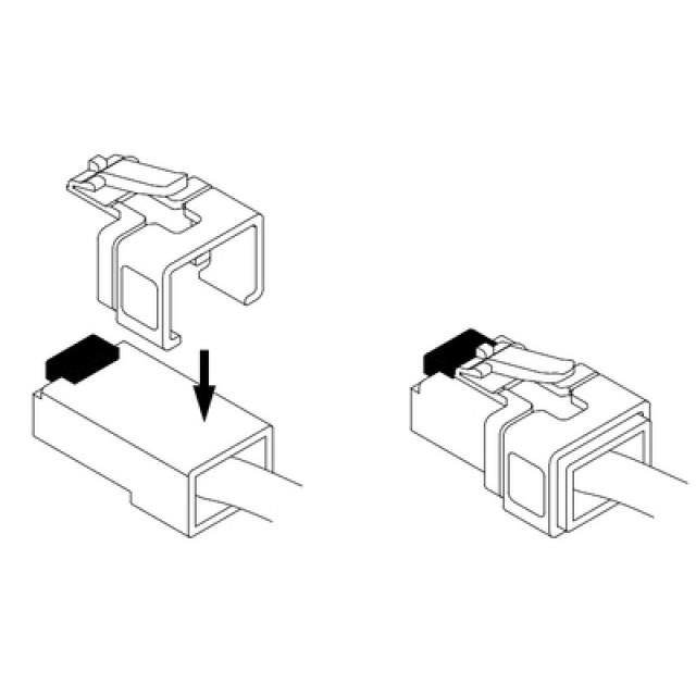 DELOCK clip επιδιόρθωσης RJ45 86420, 8 χρώματα, 16τμχ