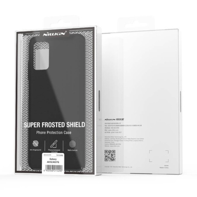 NILLKIN θήκη Super Frosted Shield για Samsung Galaxy A03S/A037G, μαύρη