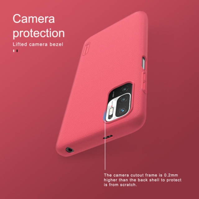 NILLKIN θήκη Super Frosted Shield για Xiaomi Note 11 5G/M4 Pro 5G, μαύρη