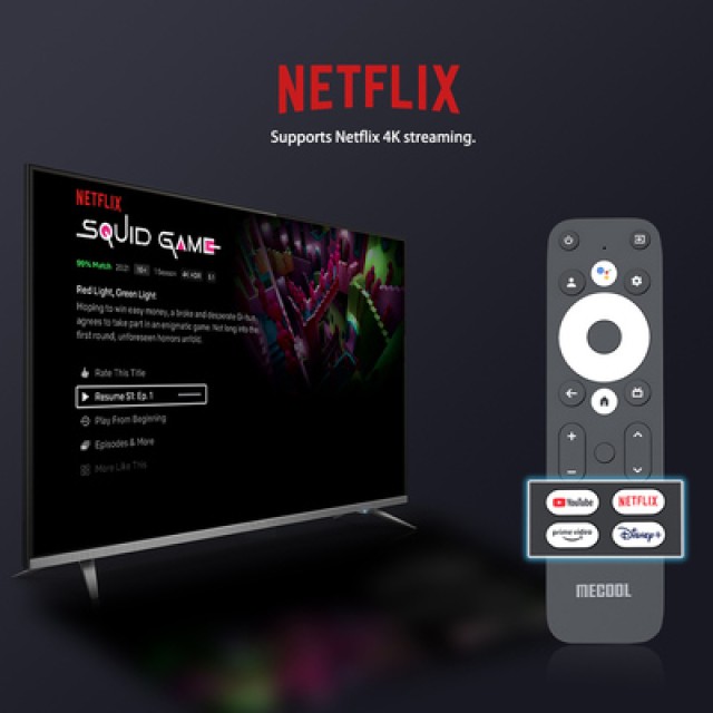 MECOOL TV Stick KD3, Google & Netflix certificate, 4K, WiFi, Android 11