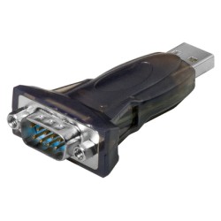 GOOBAY αντάπτορας/καλώδιο USB σε RS-232 93128, 1 Mbit/s, 1.5m, διάφανο