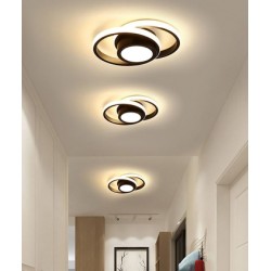 POWERTECH LED φωτιστικό οροφής HLL-0085, 32W, 4000K, 27x21cm, μαύρο