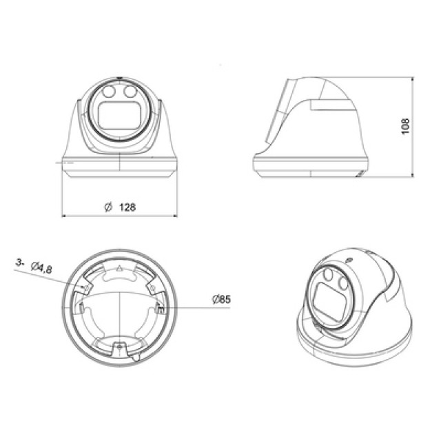 LONGSE IP κάμερα CMLBGC200WH, 2.8mm, 2MP, αδιάβροχη IP67, PoE LONGSE IP κάμερα CMLBGC200WH, 2.8mm, 2MP, αδιάβροχη IP67, PoE