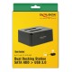 DELOCK docking station 62661, clone function, 2x HDD/SSD, 6Gb/s, μαύρο