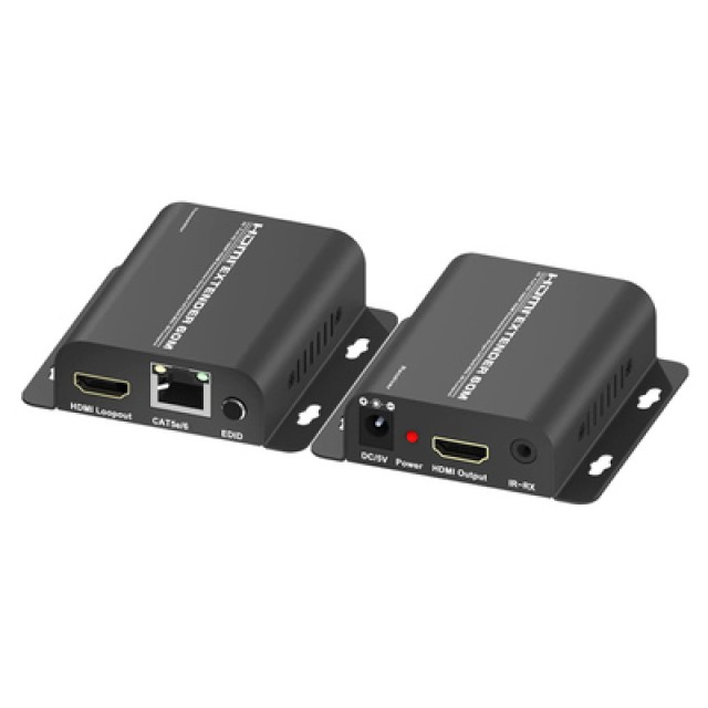 POWERTECH HDMI video extender CAB-H148 μέσω καλωδίου RJ45, 1080p, 60m