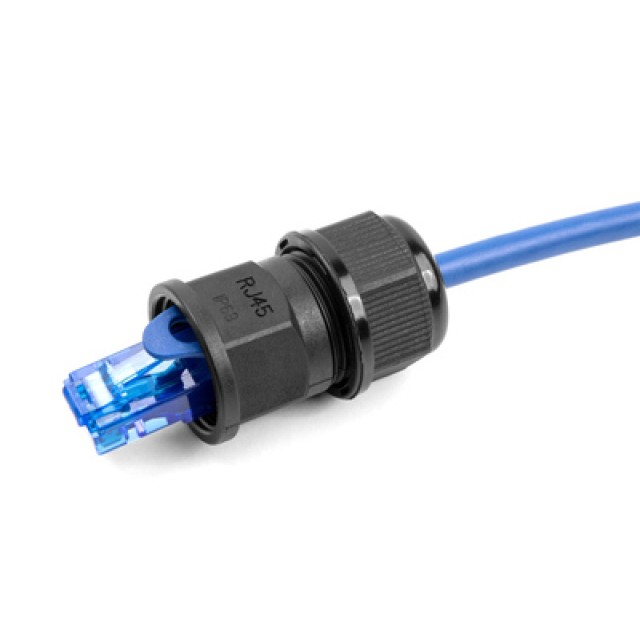 DELOCK σύνδεσμος για RJ45 86995, αδιάβροχος IP67, μαύρος