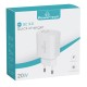 POWERTECH φορτιστής τοίχου PT-1040, USB & USB-C, PD QC3.0, 20W, λευκός POWERTECH φορτιστής τοίχου PT-1040, USB & USB-C, PD QC3.0, 20W, λευκός
