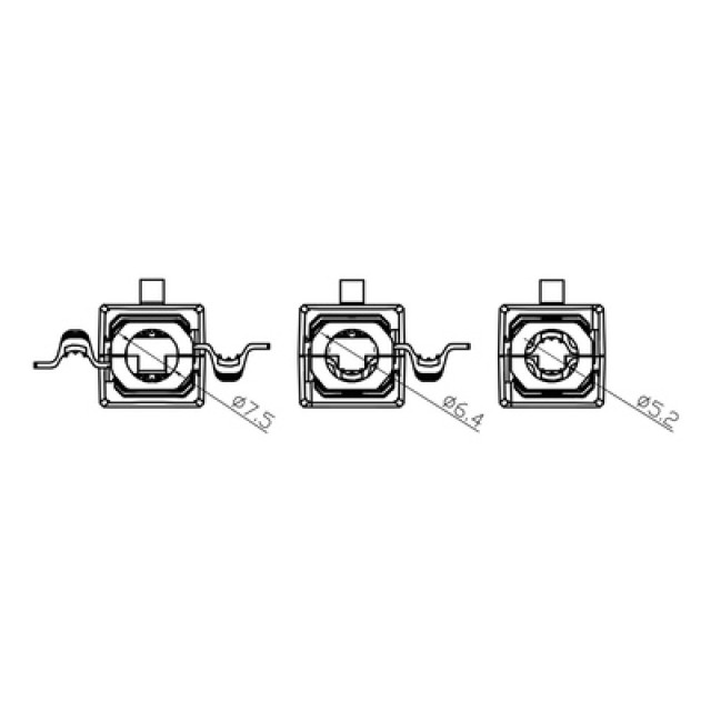 GOOBAY βύσμα RJ45 CAT 6A UTP 59227, tool-free, λευκό