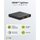 GOOBAY HDMI splitter 58480, 2 σε 1, 4K/30Hz, μαύρο