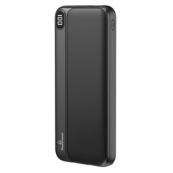 POWERTECH power bank με καλώδια και οθόνη PT-1063 10000mAh, 22.5W, μαύρο