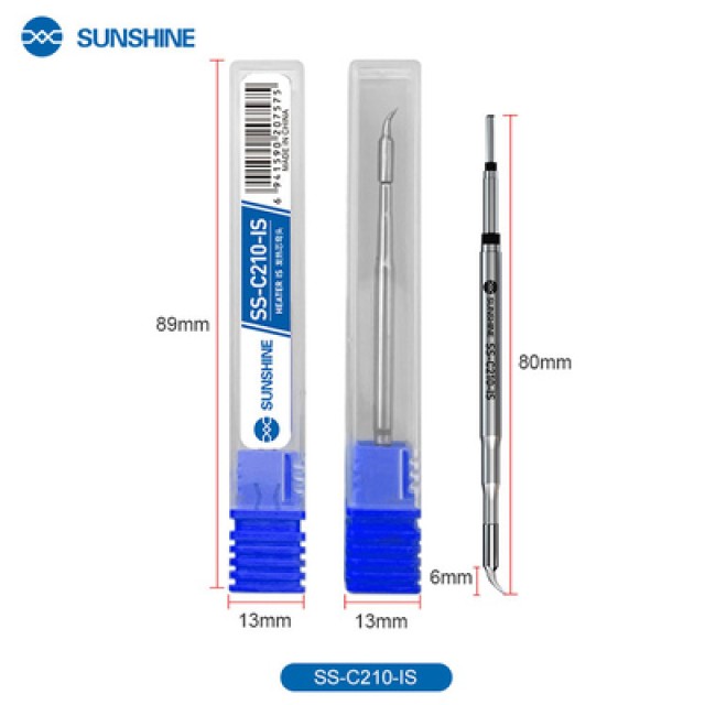 SUNSHINE soldering iron tip SS-C210 τύπου IS, για T210, 80mm