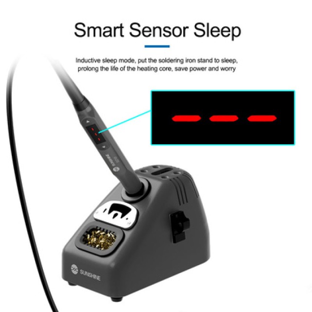 SUNSHINE σταθμός κόλλησης S210 με κολλητήρι, 110W, 100~450 °C