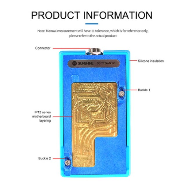 SUNSHINE βάση motherboard SS-T12A-N12 για iPhone 12 series, θερμαινόμενη