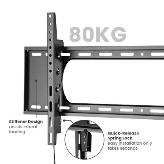 BRATECK επιτοίχια βάση LP73-48T για τηλεόραση 43"-90", έως 80kg