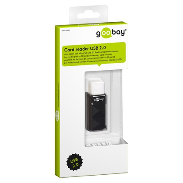 GOOBAY card reader 95682 για SD κάρτα μνήμης, 480 Mbps, μαύρο