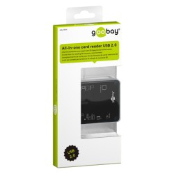 GOOBAY card reader 95674 για micro SD/SD/M2/CF/XD/MS, 480 Mbps, μαύρο