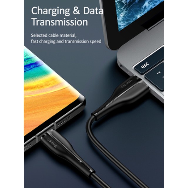 USAMS καλώδιο USB-C σε USB US-SJ372, 10W, 1m, λευκό