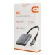 CABLETIME docking station CT-CMDH8K-AG, 4 θυρών, USB-C, 8K, 100W, γκρι