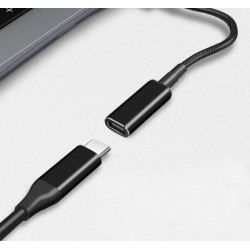 POWERTECH καλώδιο τροφοδοσίας CAB-UC065, USB-C σε Sony 6.0x4.3mm, μαύρο