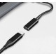 POWERTECH καλώδιο τροφοδοσίας CAB-UC066, USB-C σε Samsung 5.5x3mm, μαύρο