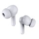 POWERTECH earphones με θήκη φόρτισης Soul, TWS, ANC, 45/400mAh, λευκά