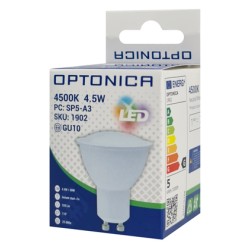 OPTONICA LED λάμπα spot 1902, 4.5W, 4500K, GU10, 320lm