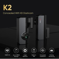 HIKVISION dash κάμερα αυτοκινήτου K2, Wi-Fi, 1080p