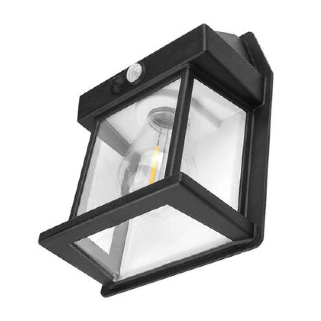 LED ηλιακό φωτιστικό τοίχου LXBK888 με αισθ/ρα φωτός & κίνησης, 1800mAh