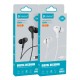 CELEBRAT earphones με μικρόφωνο D13, USB-C σύνδεση, Φ10mm, 1.2m, λευκά