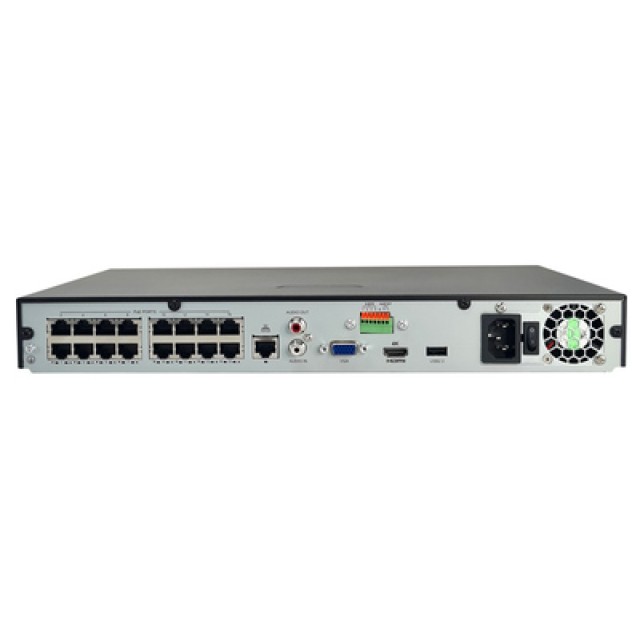 UNIARCH NVR καταγραφικό NVR-216S2-P16, H.265/H.264, 8MP, 16 κανάλια PoE