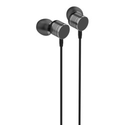 LDNIO earphones με μικρόφωνο HP04, 3.5mm σύνδεση, Φ10mm, 1.2m, γκρι