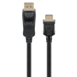 GOOBAY καλώδιο DisplayPort σε HDMI 64838, 4K/30Hz, 5m, μαύρο