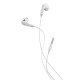 CELEBRAT earphones με μικρόφωνο G27, 3.5mm σύνδεση, Φ14mm, 1.2m, λευκά