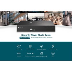 TP-LINK NVR καταγραφικό VIGI NVR1008H, 8MP, 8 κανάλια, Ver. 2.0