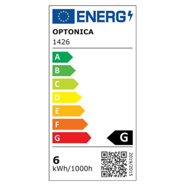 OPTONICA LED λάμπα candle C37 1426, 5,5W, 4500K, E14, 450lm